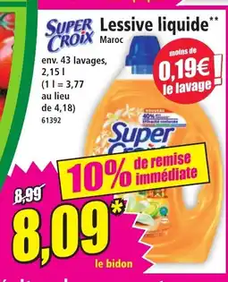 Norma SUPER CROIX Lessive liquide offre