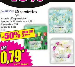 Norma DAUNASOFT 40 serviettes offre