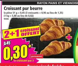Norma Croissant pur beurre offre