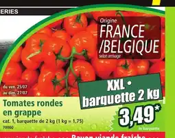 Norma Tomates rondes en grappe offre