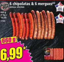 Norma TENDRE 6 chipolatas & 6 merguez offre