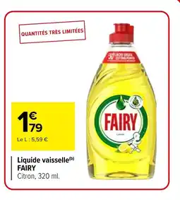 Carrefour FAIRY Liquide vaisselle offre