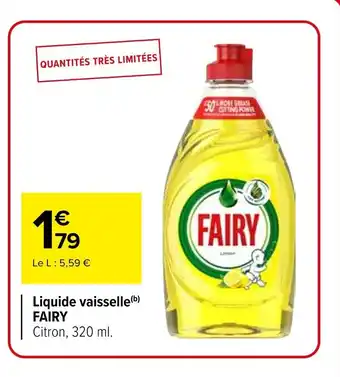 Carrefour FAIRY Liquide vaisselle offre