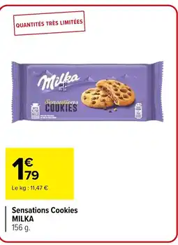 Carrefour MILKA Sensations Cookies offre