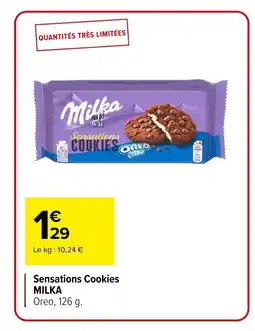 Carrefour MILKA Sensations Cookies offre