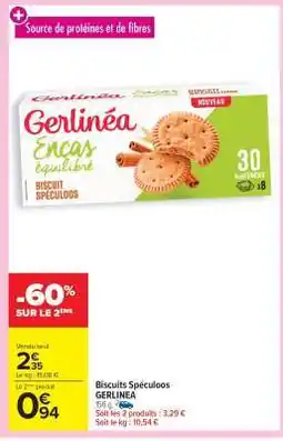 Carrefour Market Biscuits Spéculoos GERLINÉA offre