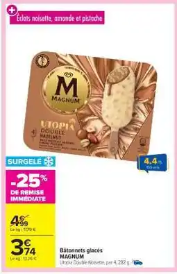 Carrefour Market BÂTONNETS GLACÉS MAGNUM offre