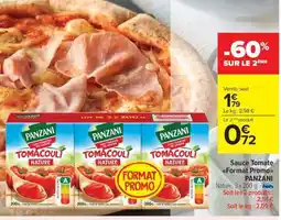 Carrefour Market Sauce Tomate Format Promo PANZANI offre