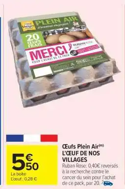 Carrefour Market OEUFS PLEIN AIR offre