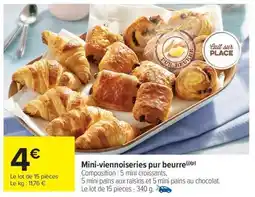 Carrefour Market Mini Viennoiseries Pur Beurre offre