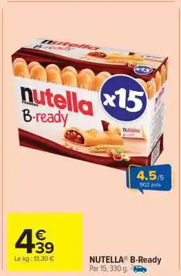 Carrefour Market Nutella B-Ready offre