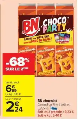 Carrefour Market BN chocolat offre