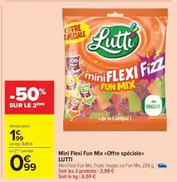 Carrefour Market Mini Flexi Fun Mix Offre spéciale LUTTI offre