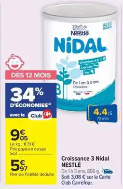 Carrefour Market Croissance 3 Nidal NESTLÉ offre