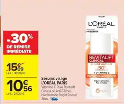 Carrefour Market Sérums visage L'ORÉAL PARIS offre