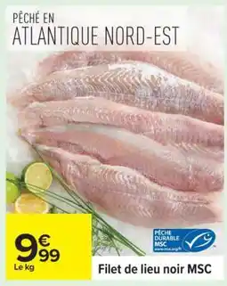 Carrefour Filet de lieu noir MSC offre