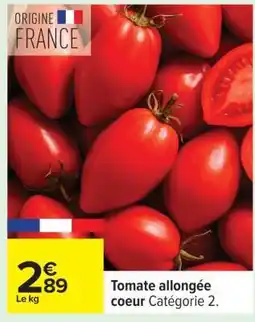 Carrefour Tomate allongée coeur offre