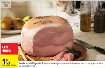 Carrefour Jambon cuit Paganini offre