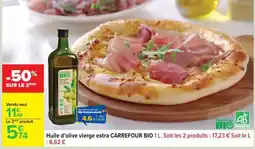 Carrefour Huile d'olive vierge extra CARREFOUR BIO 1 L offre