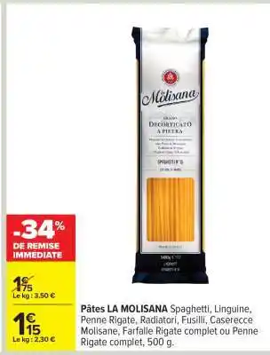 Carrefour Pâtes La Molisana offre