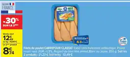 Carrefour Filets de Poulet CARREFOUR CLASSIC' offre
