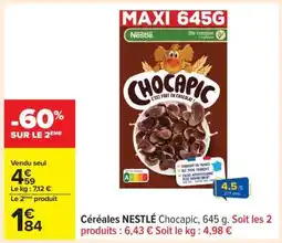 Carrefour Céréales Nestlé Chocapic offre