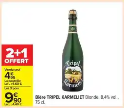 Carrefour Bière Tripel Karmeliet offre