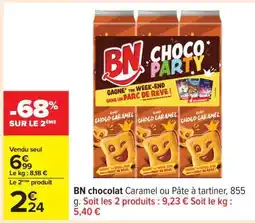 Carrefour BN chocolat Caramel ou Pâte à tartiner offre