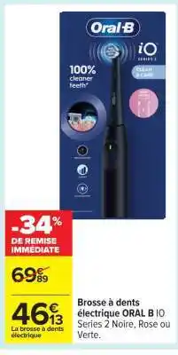 Carrefour Brosse à dents électrique ORAL B IO offre