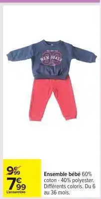 Carrefour Ensemble bébé offre