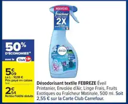Carrefour DESODORISANT TEXTILE FEBREZE offre