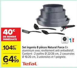 Carrefour Set ingenio 8 pièces Natural Force offre