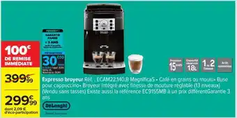 Carrefour Expresso broyeur offre