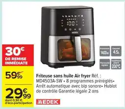 Carrefour Friteuse sans huile Air fryer offre