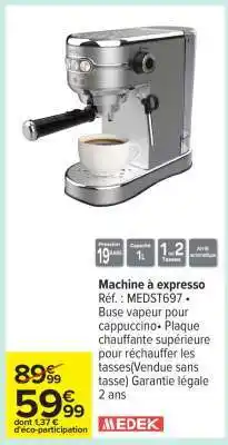 Carrefour Machine à expresso offre