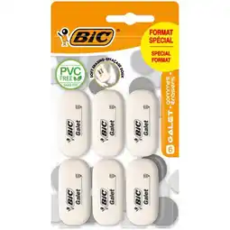 Carrefour BIC 6 gommes ''Galet'' offre