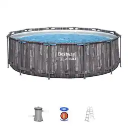 Carrefour BESTWAY Piscine hors sol ronde Steel Pro Max offre