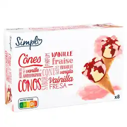 Carrefour SIMPL Cônes glacés offre