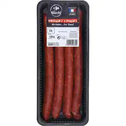 Carrefour Market CARREFOUR LE MARCHÉ SUR TOUTES LES CHIPOLATAS EN BARQUETTES DE 320 G offre