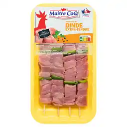 Carrefour Market MAÎTRE COQ Brochettes de dinde Extra tendre offre