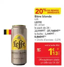 METRO Leffe - bière blonde offre