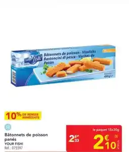 METRO Bâtonnets de poisson panés offre