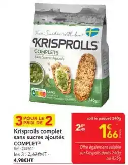 METRO Krisprolls - complet sans sucres ajoutés offre