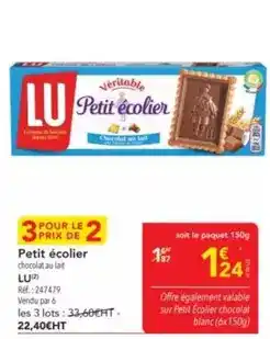 METRO Lu - petit écolier offre