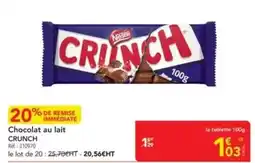 METRO Nestlé - chocolat au lait offre
