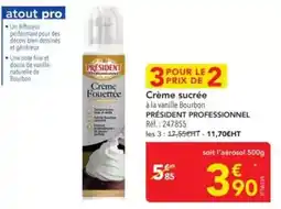 METRO Président - crème sucrée offre