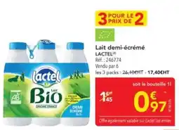 METRO Lactel - lait demi-écrémé offre