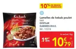 METRO Dostlar - lamelles de kebab poulet offre