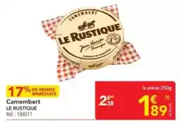 METRO Le rustique - camembert offre