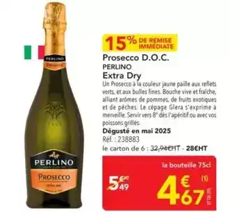 METRO Perlino - prosecco d.o.c. extra dry offre